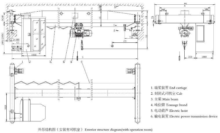 10噸電動式單梁起重機(jī)主要參數(shù)輸出功率